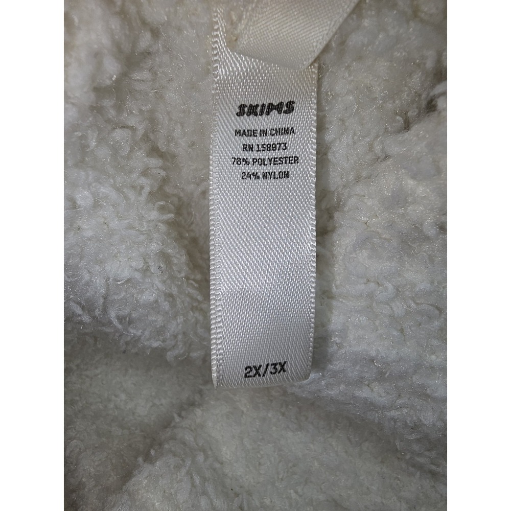 SKIMS Cozy Knit 3-Piece Boucle Lounge Set Bone Tank, Shorts And Robe Plus 2x-3x - Picture 11 of 11